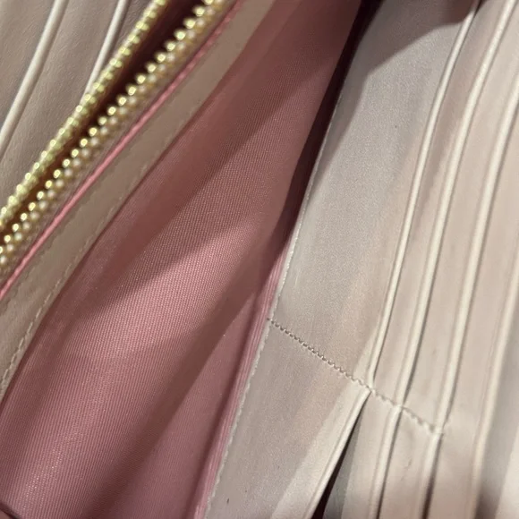 **SOLD**MCM PINK FLAP WALLET WITH CROSSBODY CHAIN - Picture 5 of 10